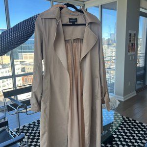 Something Navy Camel Trench Coat